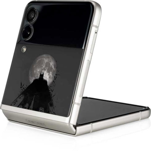 DC Comics Batman On City with Moon Art Galaxy Z Flip3 5G Skin